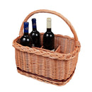 Cos pentru sticle din rachita - Delumani - Magazin Romanesc