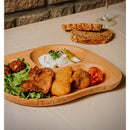 Platou lemn pentru servire 2 compartimente, lemn de fag - Delumani - Magazin Online Romanesc