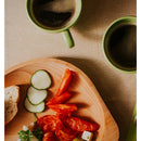 Platou lemn pentru servire 2 compartimente, lemn de fag - Delumani - Magazin Online Romanesc