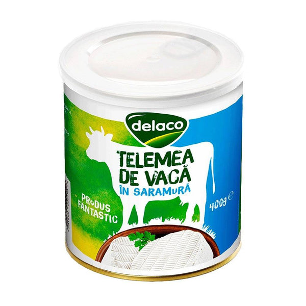 Telemea de vaca in saramura Delaco - Delumani - Magazin Online Romanesc 