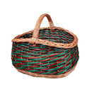 Cos de piata din rachita model verde - Delumani - Magazin Online Romanesc 