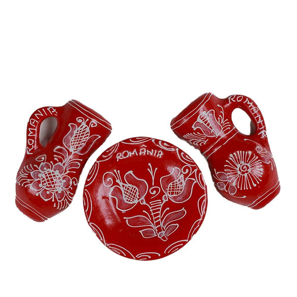 Magnet frigider Romania ulcioare si farfurie - Delumani - Magazin Online Romanesc 