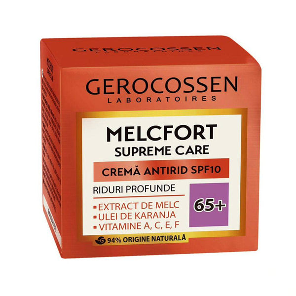 Crema antirid riduri profunde 65+ SPF10 Melcfort Supreme Care 50 ml, Gerocossen - Delumani - Magazin Online Romanesc 