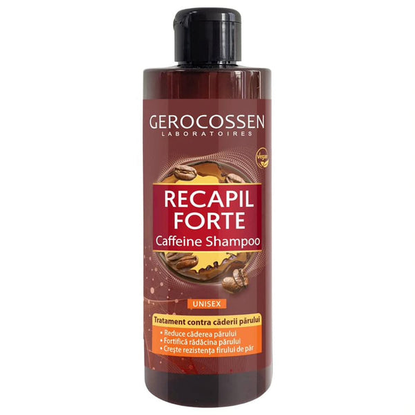 Sampon tratament contra caderii parului unisex cu cafeina Recapil Forte,400 ml, Gerocossen - Delumani - Magazin Online Romanesc 