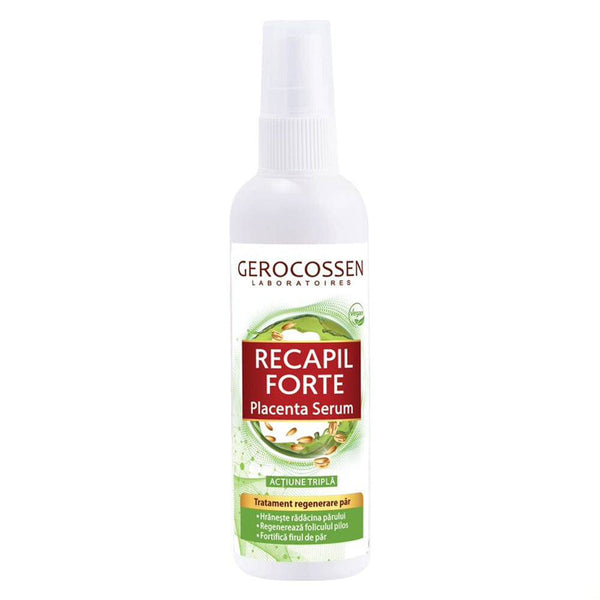 Ser tratament regenerare par cu placenta Recapil Forte,125 ml, Gerocossen - Delumani - Magazin Online Romanesc 